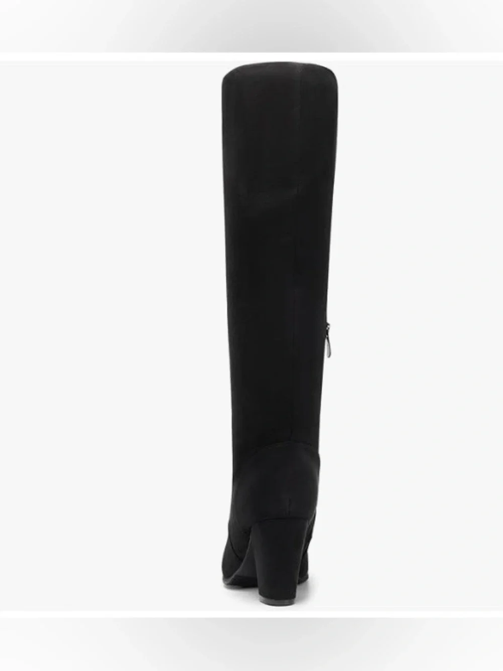 Dream Pairs Black Over-the-Knee Block Heel Boots Size 8